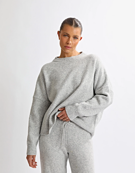 Grey Backless Sweat Set