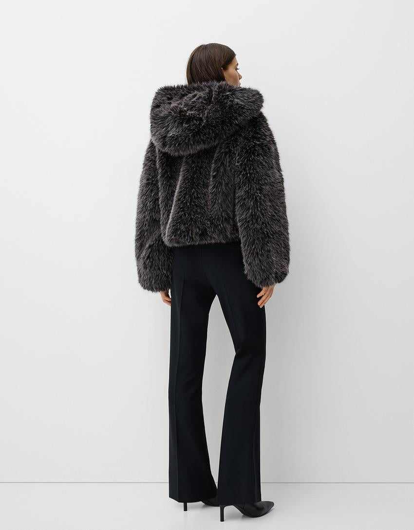 Fur Hoodie Jacket