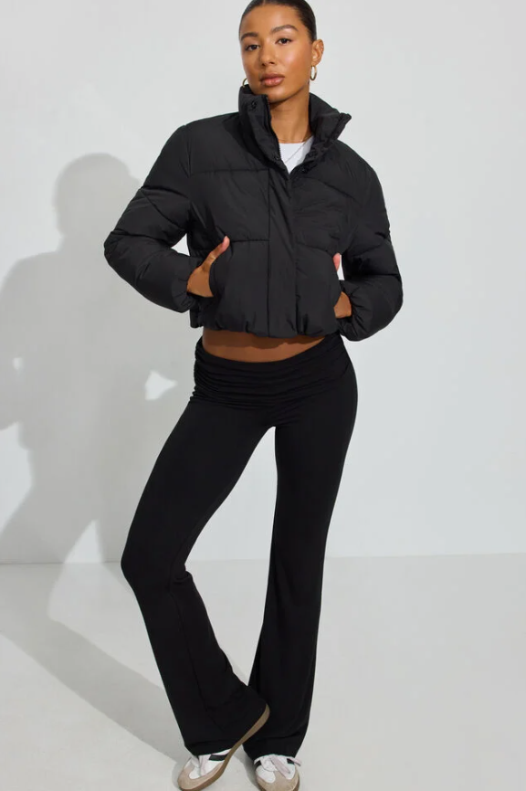 Black Mini Puffer Jacket