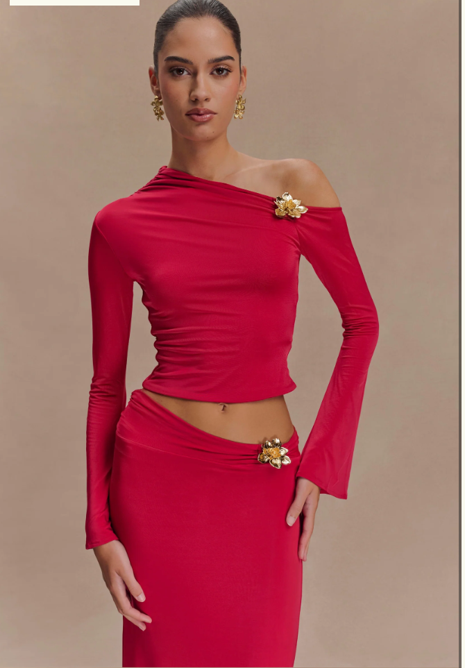Pink Asymmetrical Set